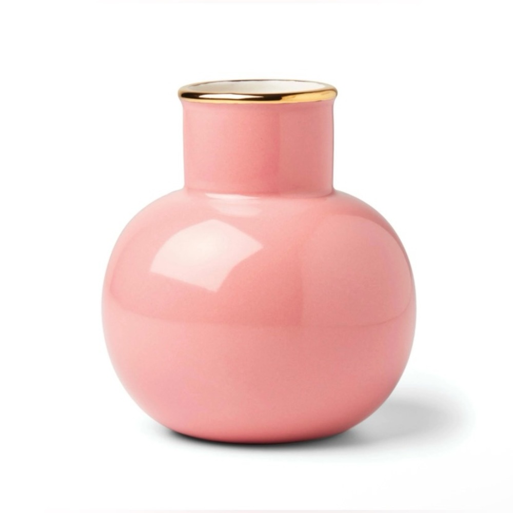 Kate Spade New York • Punk Make It Pop Vase • Porcelain • 24k gold accents